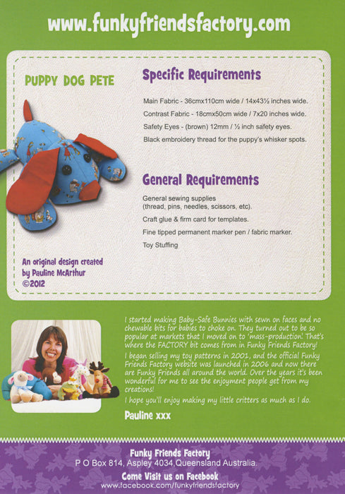 FFF Puppy Dog Pete Pattern