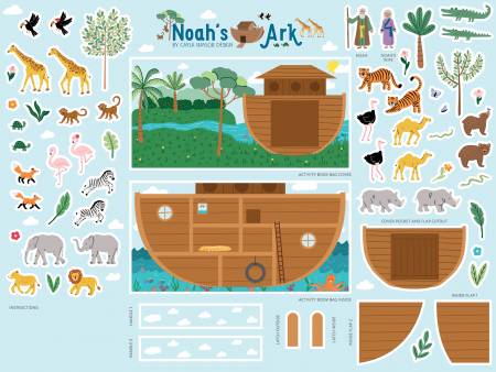 Two by Two 36in x 48in Noah's Ark Quiet Book Felt Panel