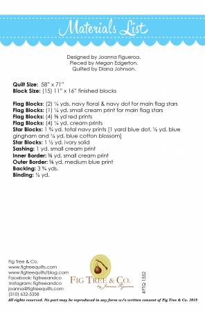 Stars & Stripes Forever Quilt Pattern