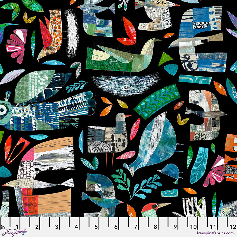 Flock Together Midnight Cotton 44