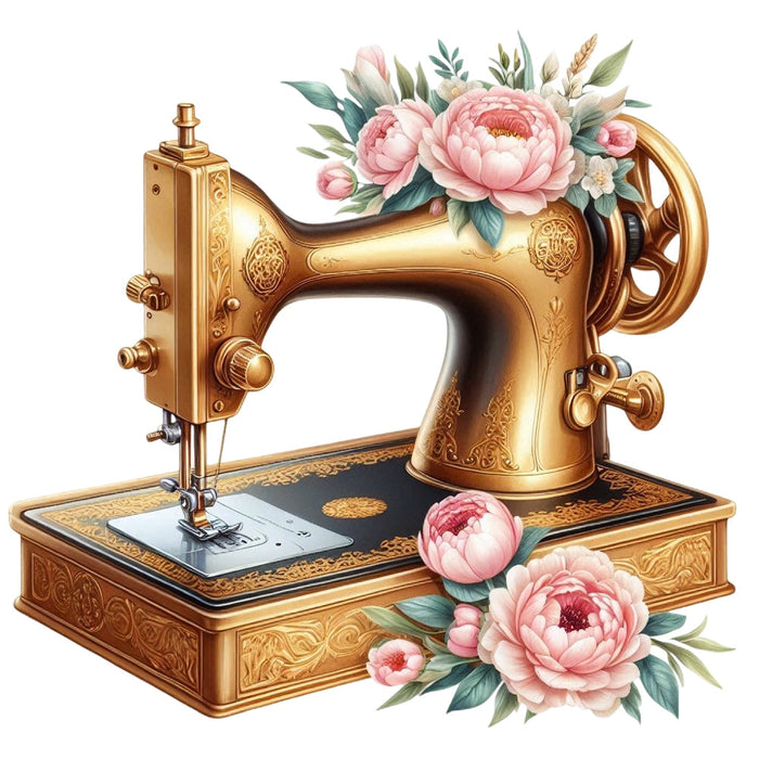 Floral Cute Sewing Machine Fabric Panel 23