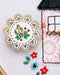 Flamingo Toes Floral Doily Needle Minder in package