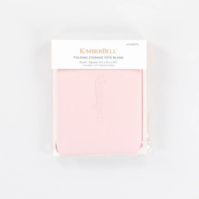 Folding Storage Tote Blank Blush