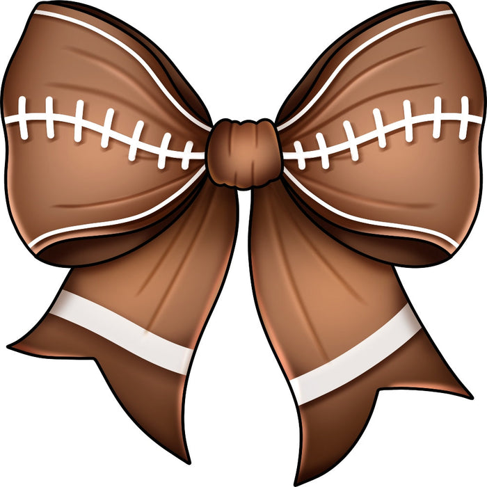 Football Bow Fabric Panel