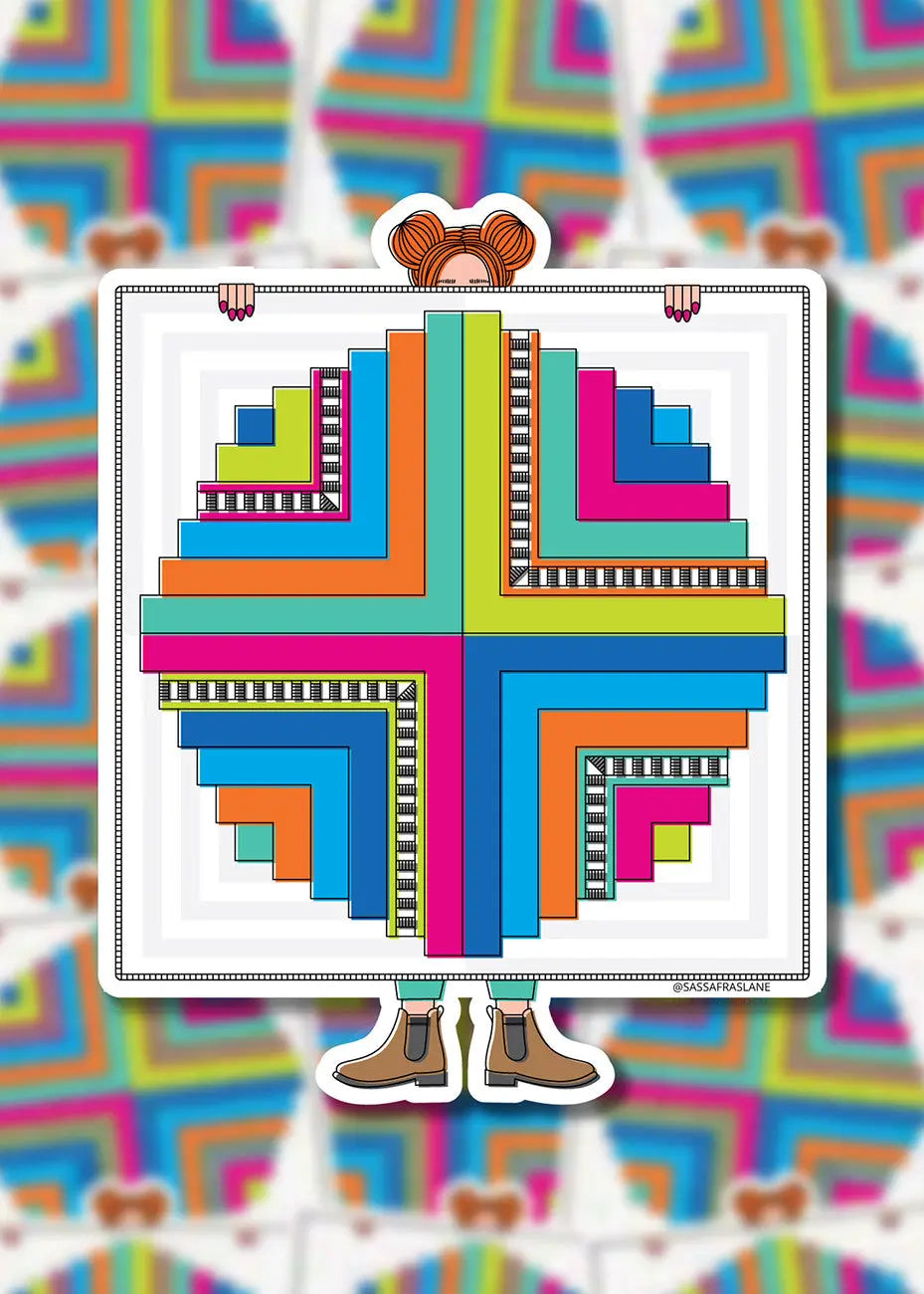 Sticker Freemont Rocks Fremont Circle Quilt Stickers — High Country Quilts