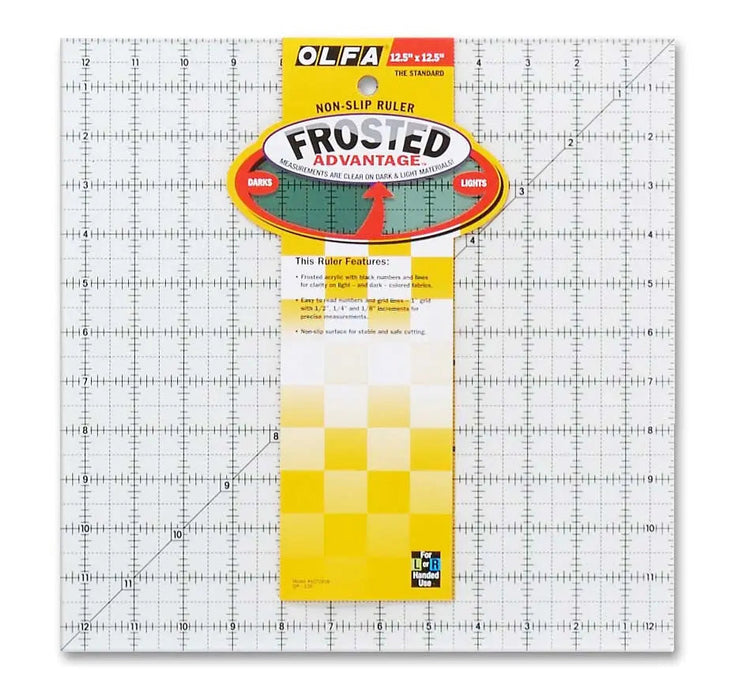 Frosted Acrylic Olfa Ruler 12-1/2in x 12-1/2in The Standard