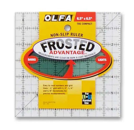 Frosted Acrylic Olfa Ruler 6-1/2 x 6-1/2 - The Compact — High Country ...