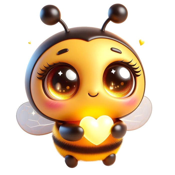 Funny Cartoon Bees Fabric Panel 10