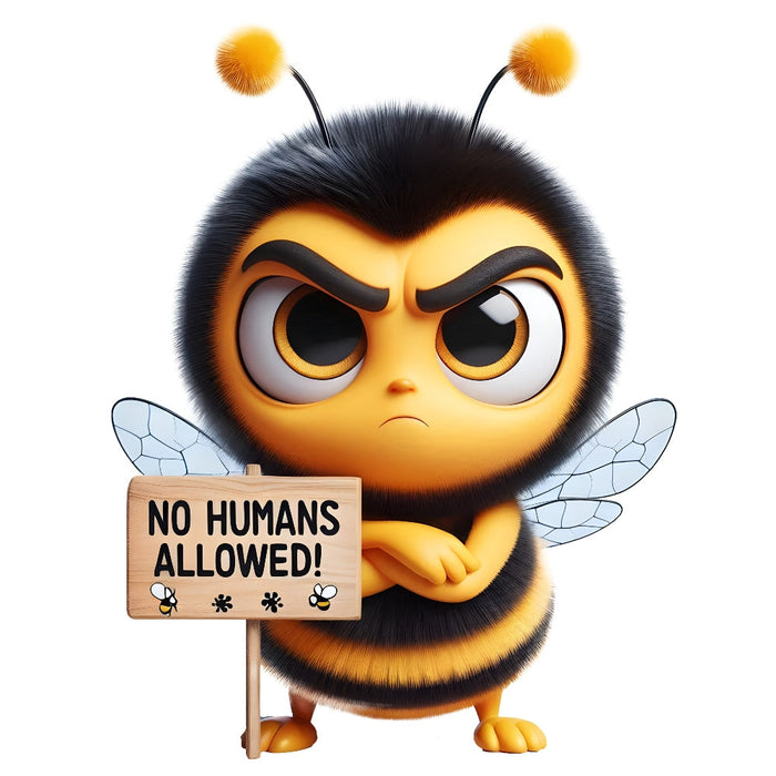 Funny Cartoon Bees Fabric Panel 19