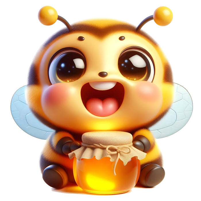 Funny Cartoon Bees Fabric Panel 20