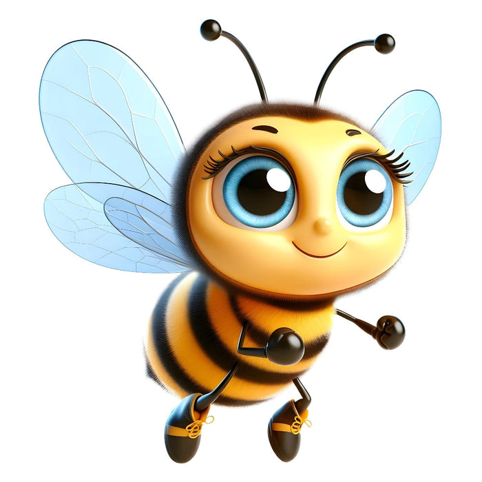 Funny Cartoon Bees Fabric Panel 26
