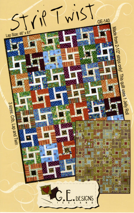 Strip Twist Quilt Pattern