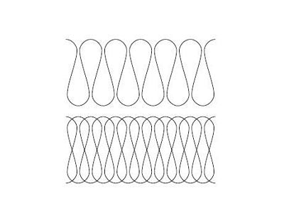 Amanda Murphy Every Ribbon Candy 2 Longarm Template Set 3pc