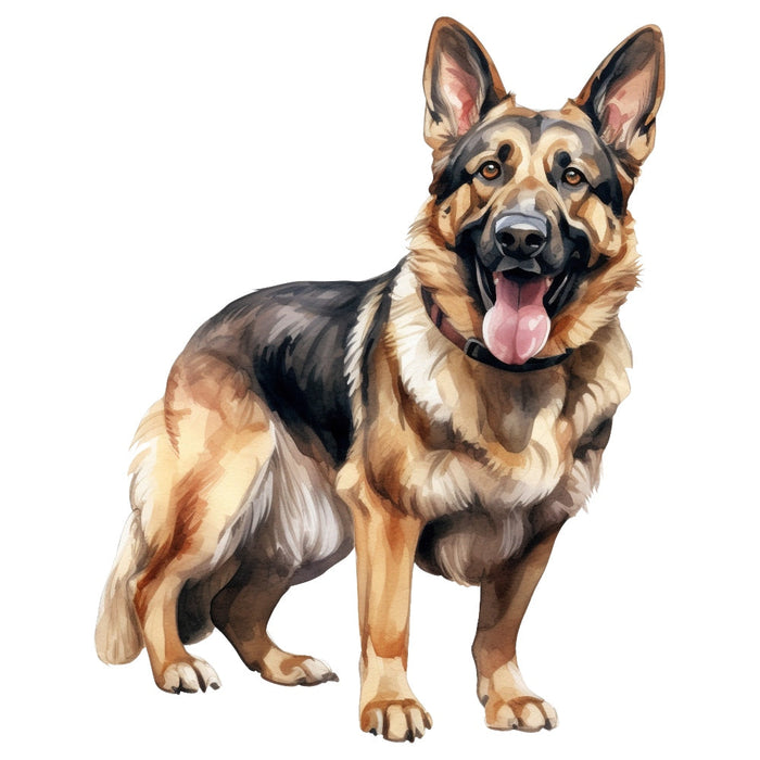 German Shepherd Fabric Panel
