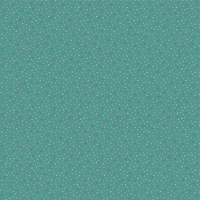 Green Teal Lakehouse Cotton 44"/45" Fabric Per Yard
