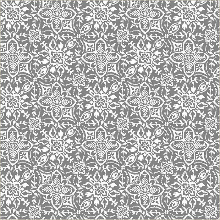 Grey Verona Tiling Cotton 44”/45” Fabric Per Yard