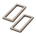 ByAnnie Rectangle Ring Flat 1-1/2in Antique Brass Set of Two
