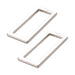ByAnnie Rectangle Ring Flat 1-1/2in Nickel Set of Two