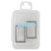 ByAnnie Rectangle Ring Flat 1in Nickel Set of Two