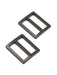 ByAnnie Slider Widemouth Flat 1in Black Metal Set of Two