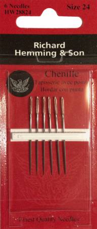 Richard Hemming & Son Chenille Size 24 6ct Needles