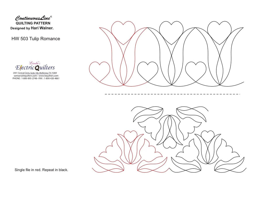 503 Tulip Romance Pantograph by Hari Walner