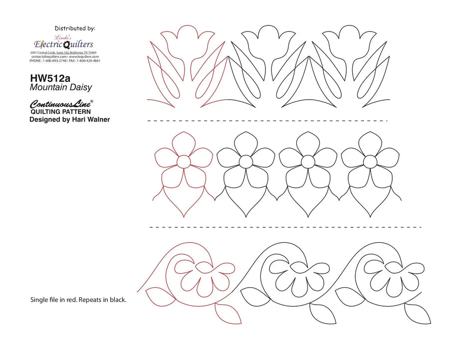 512 Floral 1 Pantograph by Hari Walner