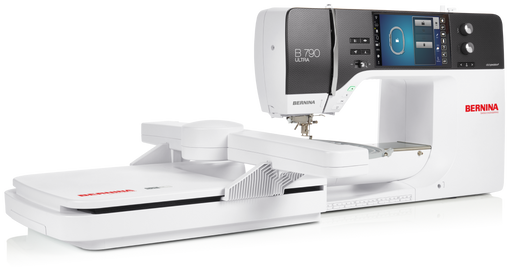 BERNINA 790 ULTRA sewing and embroidery machine with embroidery module attached