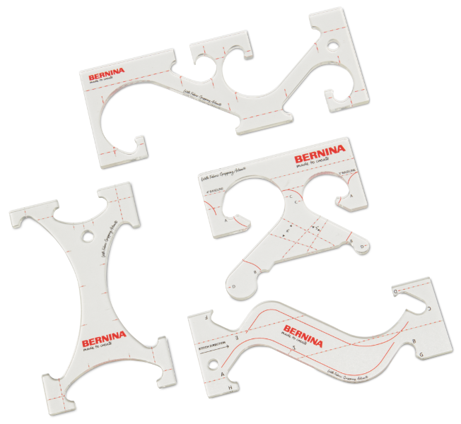 BERNINA Borders Ruler Kit — 4-piece quilting ruler set