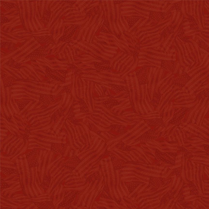 Heart Wavy Tonal Flags Path to Freedom Cotton 44"/45" Fabric Per Yard