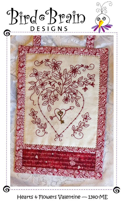 Hearts & Flowers Valentine Machine Embroidery