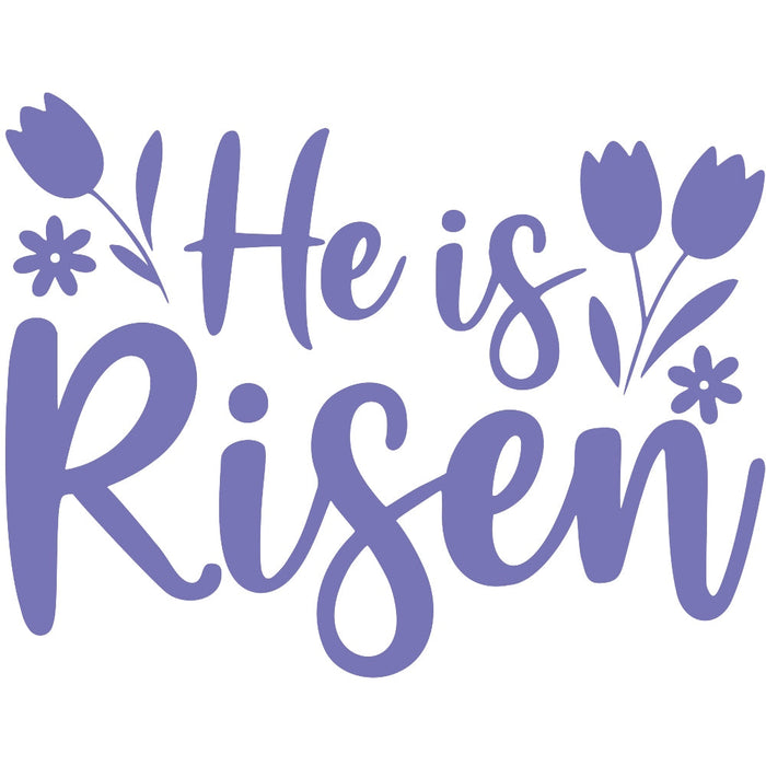 He is Risen Font Fabric Panel