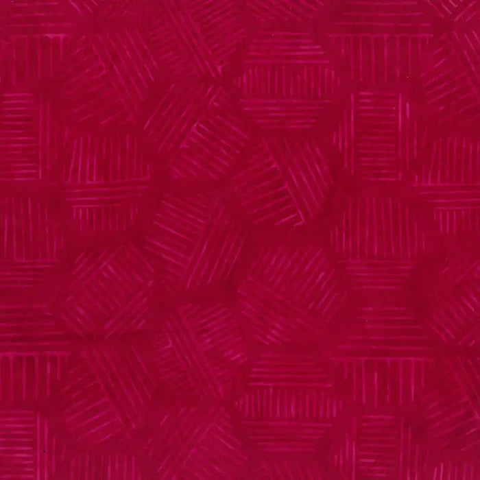 Hexies Red Raspberry 81700-23 Cotton 44"/45" Fabric Per Yard