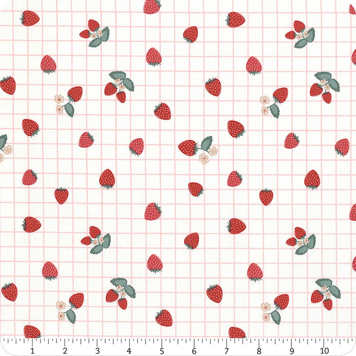 RB Berry Market Gingham Berries White