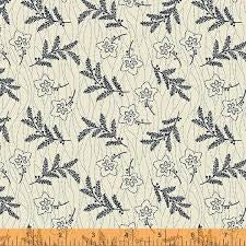 WD Marlais Stitched Flowers Parchment