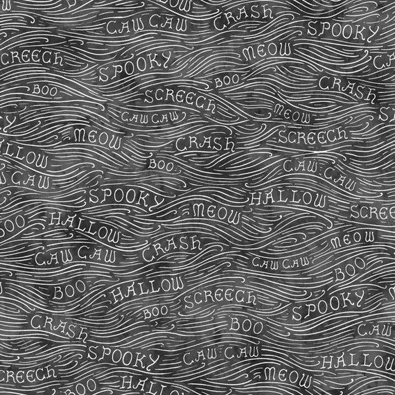 MY Black Words Spooky Hallow MASD10365-J