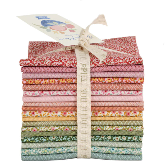 TIL Applique Flowers Fat Eight Bundle Something Blue