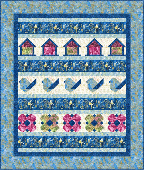 Birdhouse Garden Quilt Pattern - Bound To Be Quilting