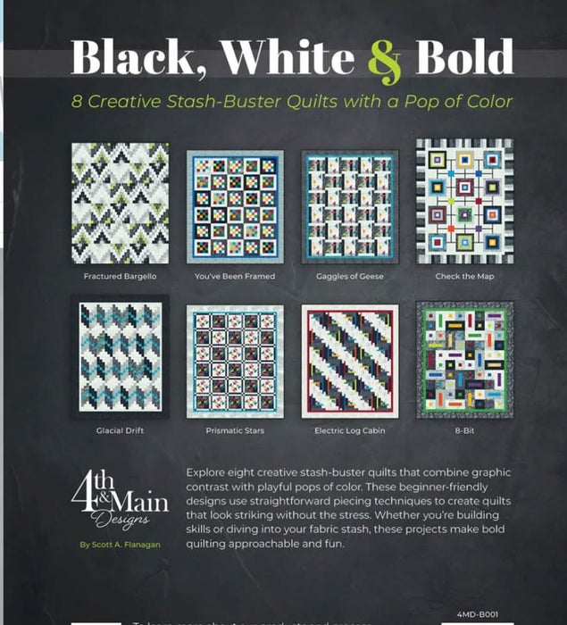 Black, White & Bold Quilt Pattern Book