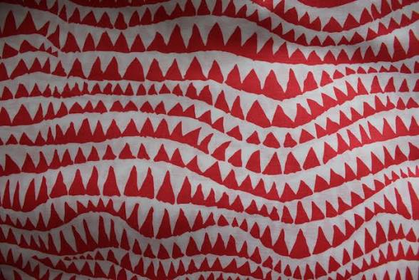 FS K. Fassett Sharks Teeth Red
