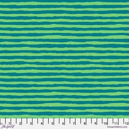 FS K. Fassett Comb Stripe Teal