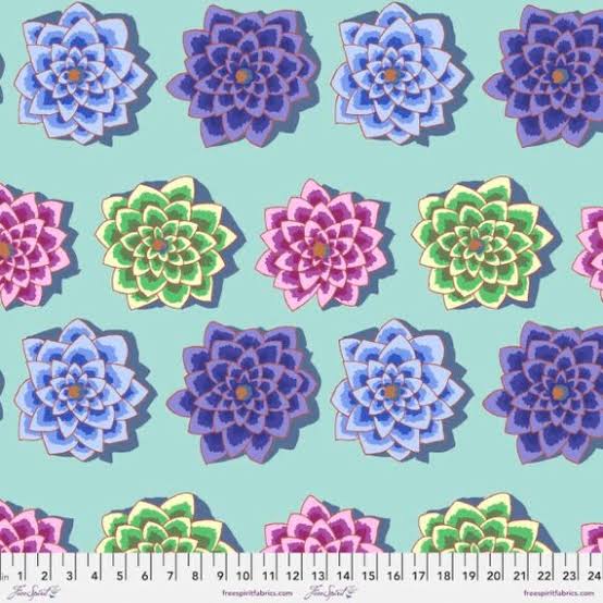 FS K. Fassett Shadow Flower Aqua