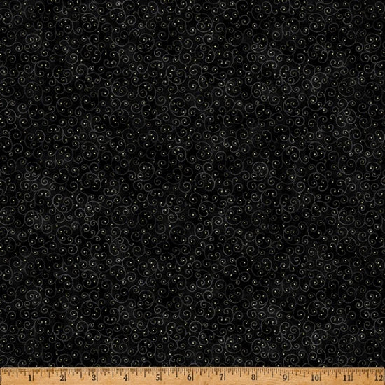 HO Christmas Scrolls Black
