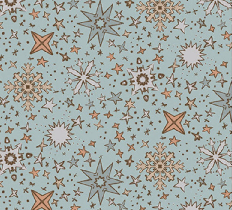 FI Cozy Cubs Snowflakes Blue