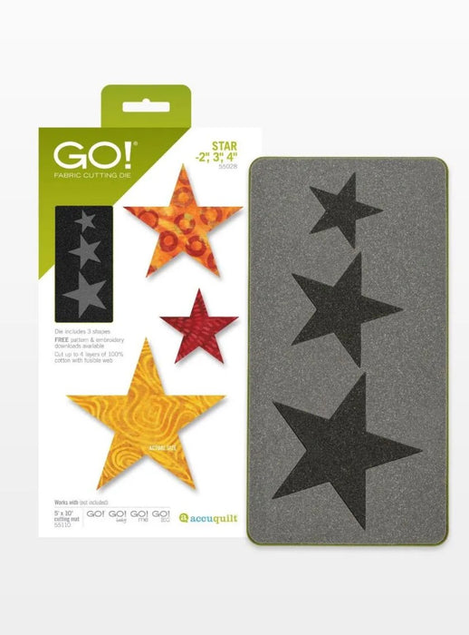 Accuquilt GO! Star Die 2”,3”,4” 55028
