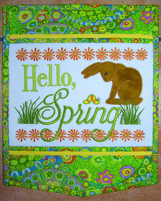 Hello Spring Wall Hanging-Janine Babich Designs