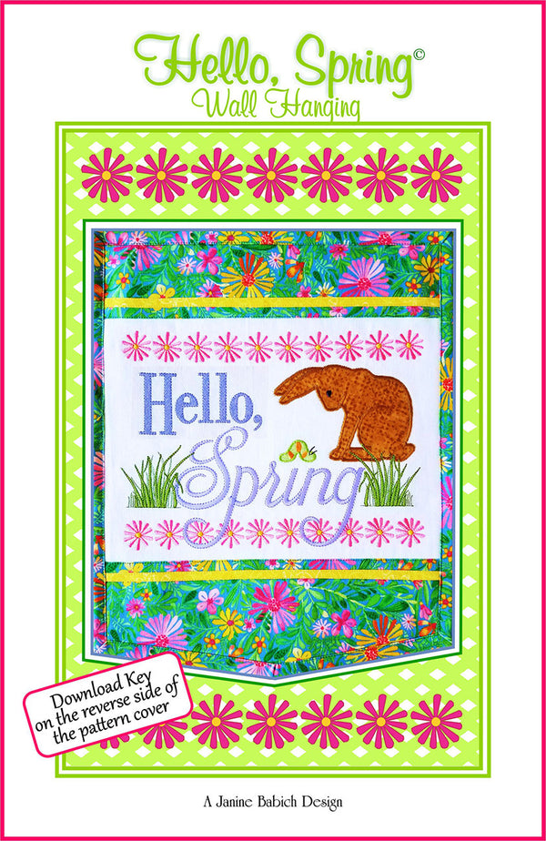 Hello Spring Wall Hanging-Janine Babich Designs