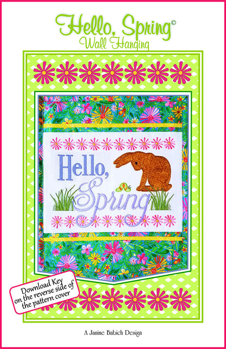 Hello Spring Wall Hanging-Janine Babich Designs