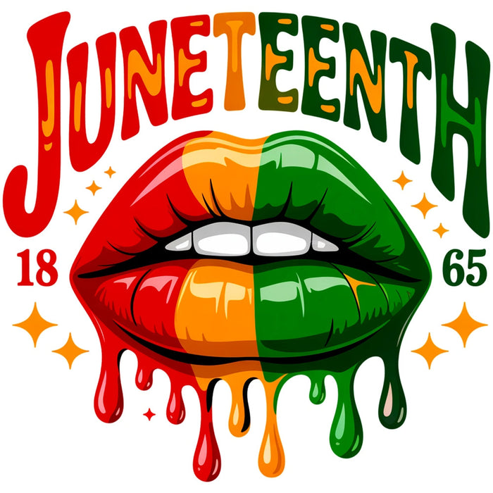 Juneteenth Lips Fabric Panel