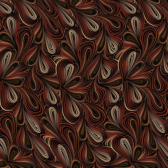 Brown Color Flow Cotton Wideback Fabric Per Yard